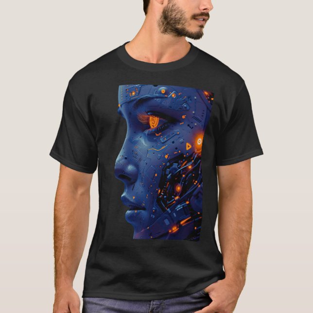Camiseta Básica dos Homens de Moda Moderna (Frente)