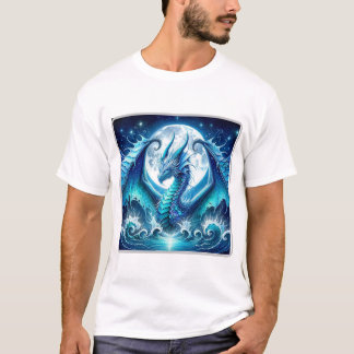 Camiseta Básica Dragão Marinho Cósmico