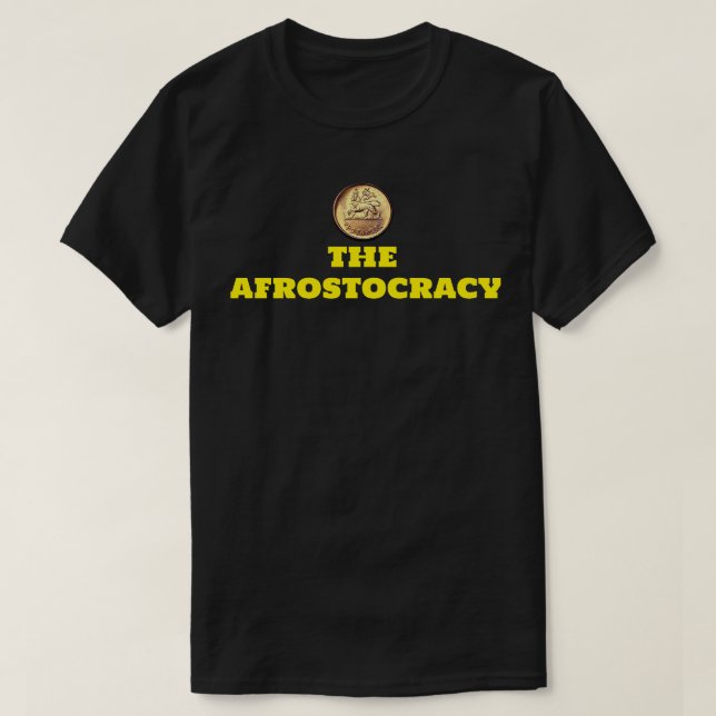 Camiseta Básica Escura AFRO STOCORACY (Frente do Design)