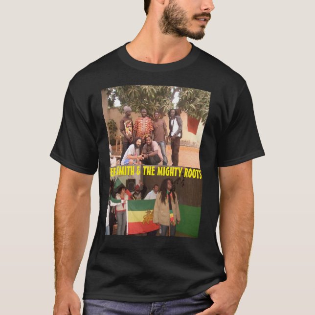 Camiseta básica escura ERIC SMITH  MERCH (Frente)