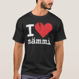 Camiseta Básica Escura "Eu Amo Mämmi"