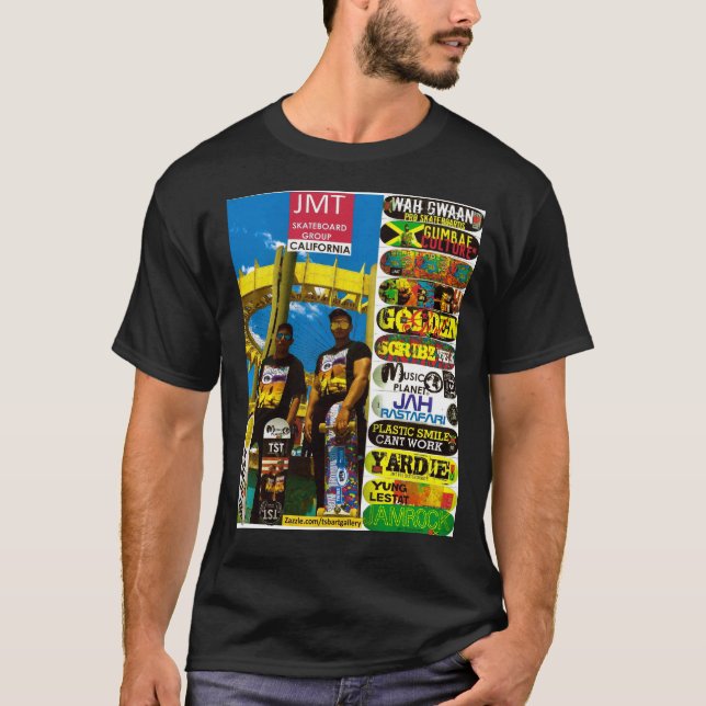 Camiseta Básica Escura JMT GLOBAL. (Frente)