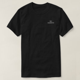 Camiseta Básica Escura MyIDENTITY Preta Grande 1J3