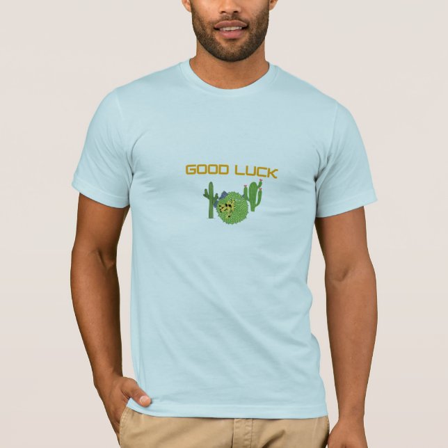 Camiseta Básica Escura Sorte Cacto (Frente)