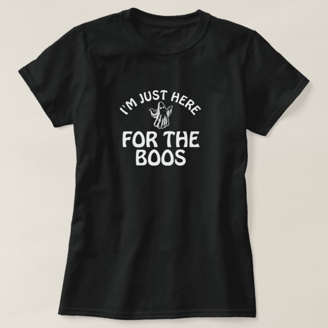 Camiseta Básica Fantasma de Halloween (Frente do Design)