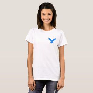 👕 Camiseta Básica Feminina Águia nas Alturas Azul