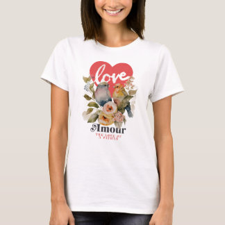 Camiseta Básica Feminina amour afghan