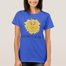 Camiseta Básica Feminina Bem-vindo Sol