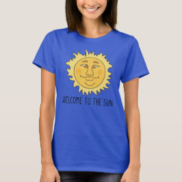 Camiseta Básica Feminina Bem-vindo Sol