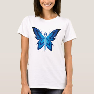 Camiseta básica feminina Blue Faery