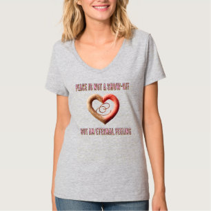 Camiseta Básica Feminina com Decote em V