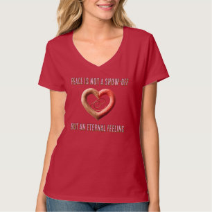 Camiseta Básica Feminina com Decote em V