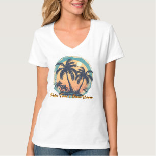 Camiseta Básica Feminina com Decote em V