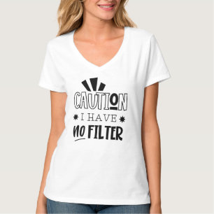Camiseta Básica Feminina com Decote em V