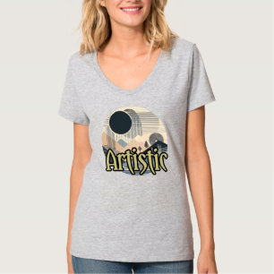 Camiseta Básica Feminina com Decote em V
