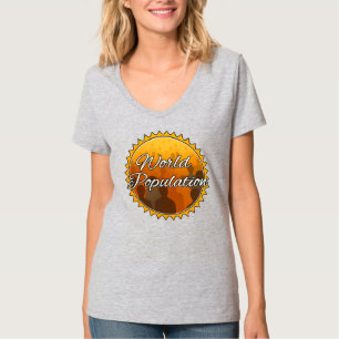 Camiseta Básica Feminina com Decote em V