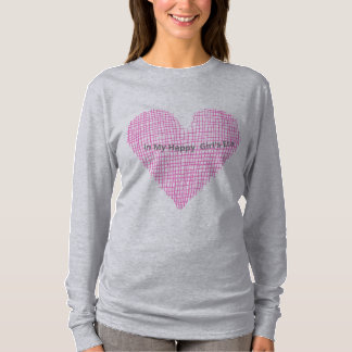 Camiseta básica feminina de manga comprida com era
