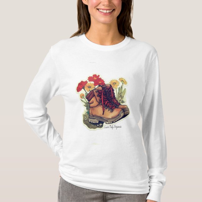 Camiseta Básica Feminina de Manga Longa (Frente)