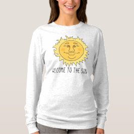 Camiseta Básica Feminina de Manga Longa Welcome Su