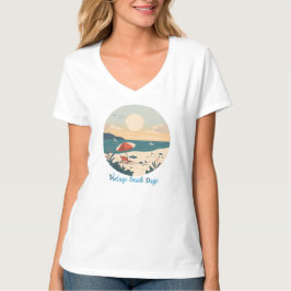 Camiseta Básica Feminina Decote V