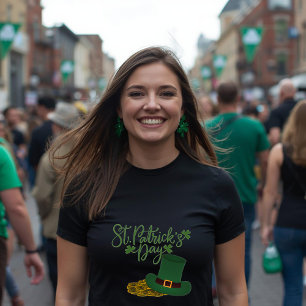 Camiseta Básica Feminina do Dia de São Patrício