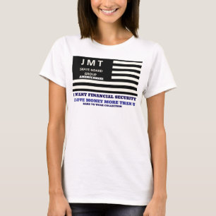 Camiseta Básica Feminina EU AMO DINHEIRO