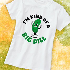 Camiseta Básica Feminina Grande Picles Pun