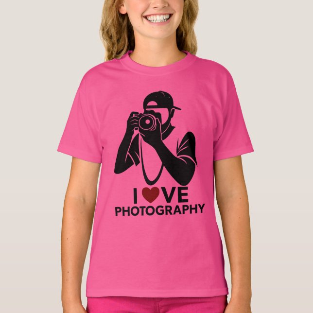 Camiseta Básica Feminina Infantil com Design de Co (Frente)