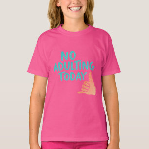 Camiseta Básica Feminina Infantil Engraçada Sem Ad