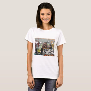 Camiseta básica feminina Mah coza, Graffiti, Espan