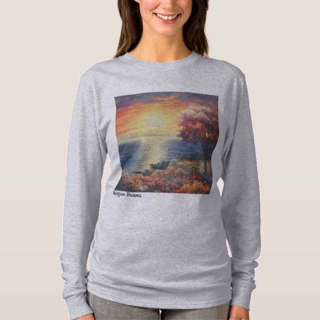 Camiseta Básica Feminina Manga Longa (Frente)