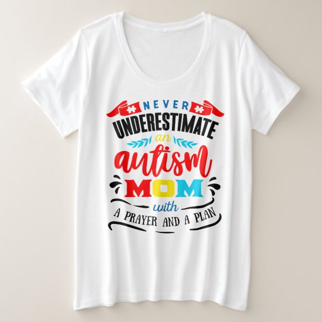Camiseta Básica Feminina Plus Size Never (Frente do Design)