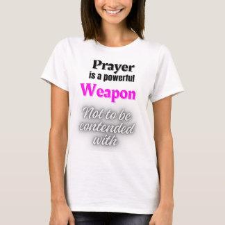 Camiseta básica feminina - Poder de oração