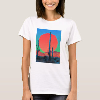 Camiseta Básica Feminina Pôr do Sol