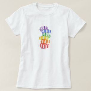 Camiseta Básica Feminina RAINBOW CANDY