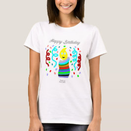 Camiseta Básica Feminina Saudações Vela de Anivers