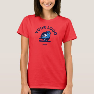 Camiseta básica feminina - Vermelho profundo