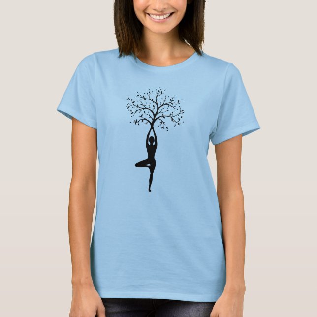 Camiseta Básica Feminina | Yoga Tree (Frente)