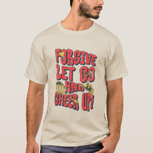 CAMISETA BÁSICA HOMENS PERDOEM, DEIXEM IR, ANIMEM-
