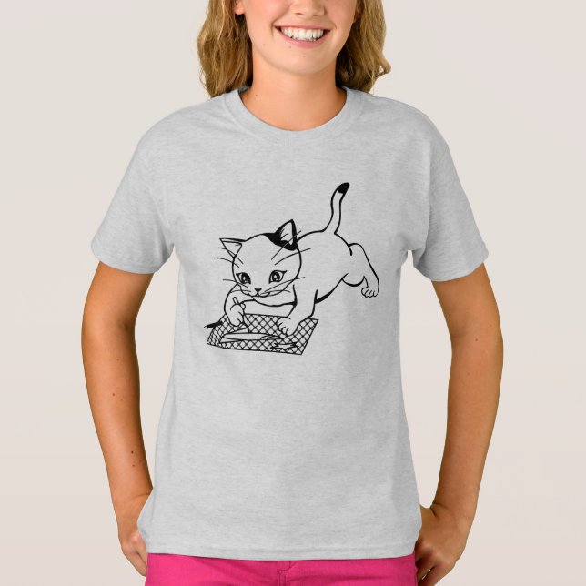 Camiseta Básica Infantil Feminina (Frente)