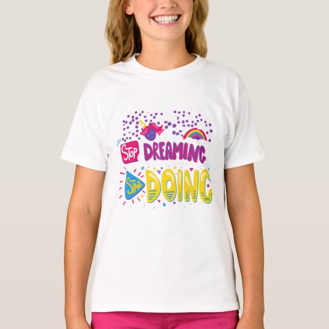 Camiseta Básica Infantil Feminina (Frente)