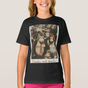 Camiseta Básica Infantil Feminina Nintendo Remix