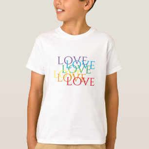 Camiseta Básica Infantil RAINBOW LOVE