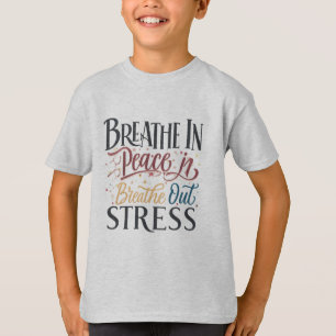 Camiseta Básica Infantil - "Respire em Paz