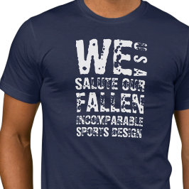 Camiseta Básica ISD We Salute Our Fallen
