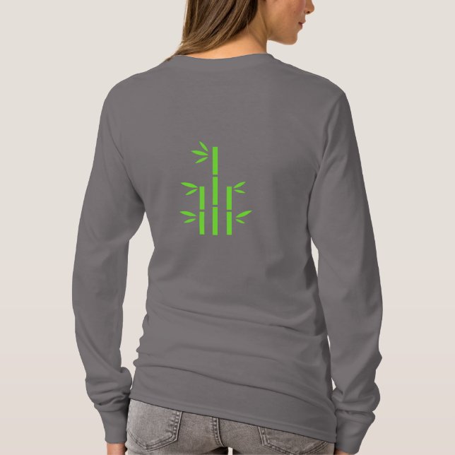 Camiseta Básica Manga Longa (cinza fumaça vívido) (Verso)