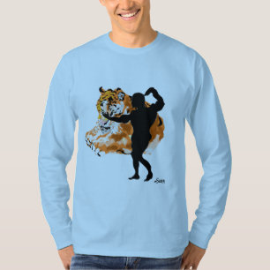 Camiseta Básica Manga Longa: Tigres Internos