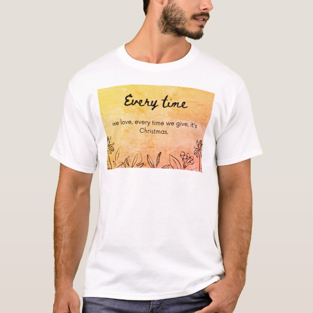 Camiseta básica masculina (Frente)