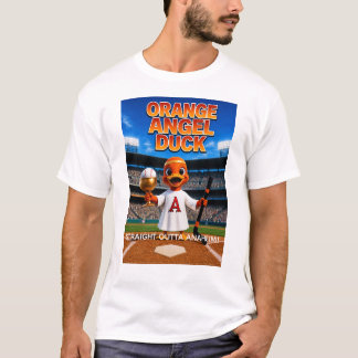 Camiseta Básica Masculina ANJO LARANJA DO PATO