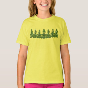 Camiseta Básica Masculina Árvores de Natal